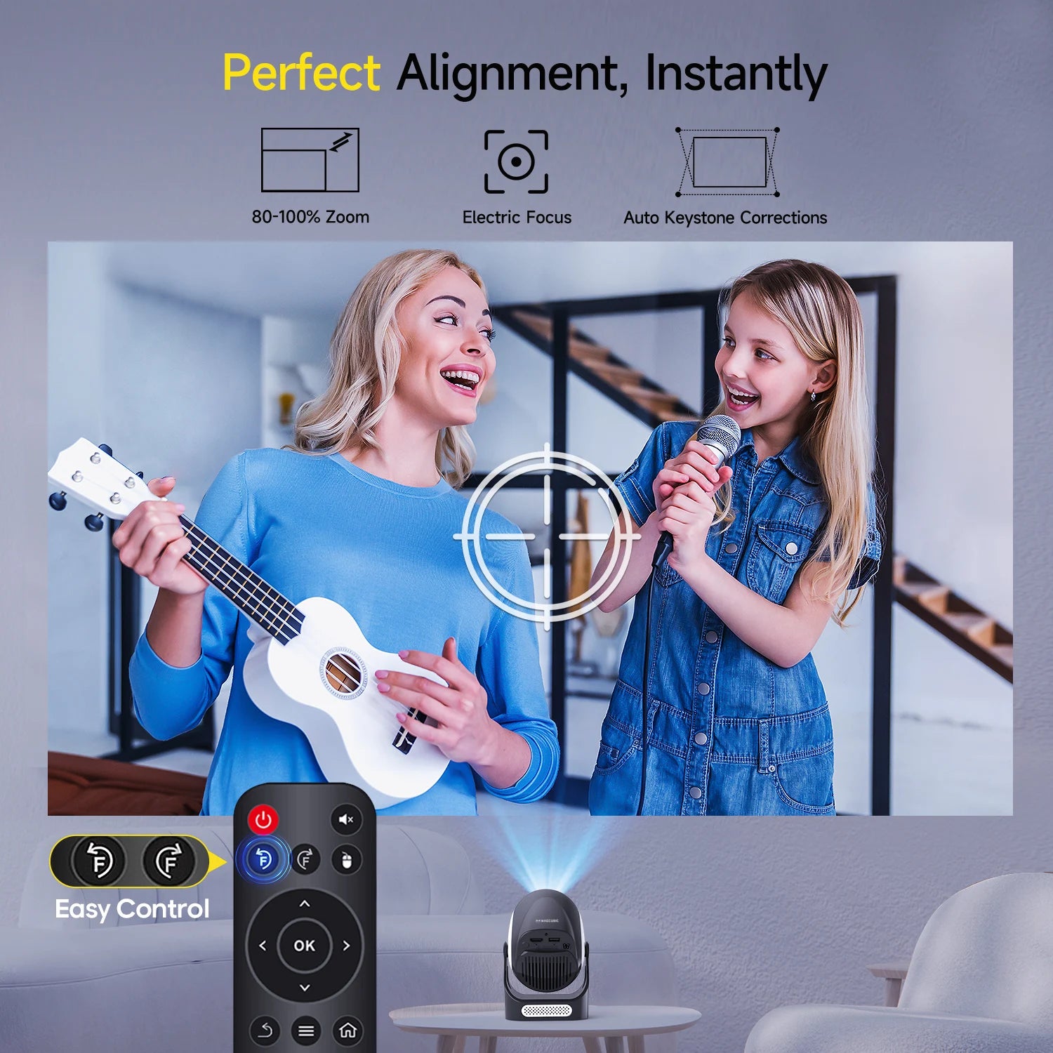 HY300X Portable Projectors 300ANSI 4K HD Projector Android11 Wifi6 BT5.0 Home Cinema Outdoor Projectors