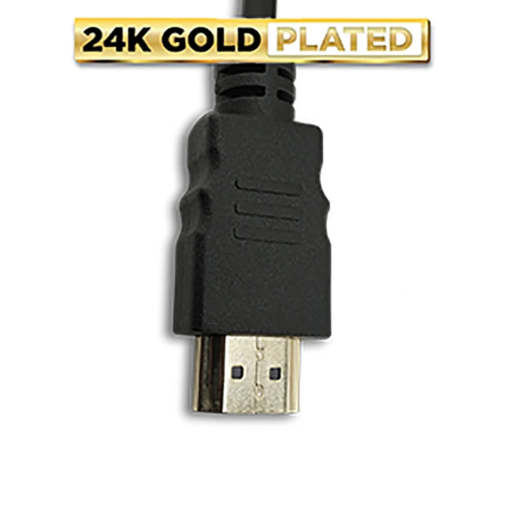 Pack of 2 Digital 2.0 HDMI 4K Cables PVC Black Cord Universal Wire by  6 Feet